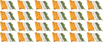 Produktbild von Mini Aufkleber Set - Pack wehend - 33x20mm - selbstklebender Sticker - Elfenbeinküste - Flagge / Banner / Standarte fürs Auto, Büro, zu Hause und die Schule - 24 Stück