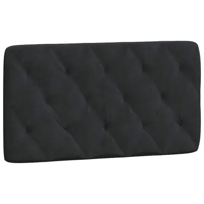 Image de Coussin de tête de lit noir 100 cm velours
