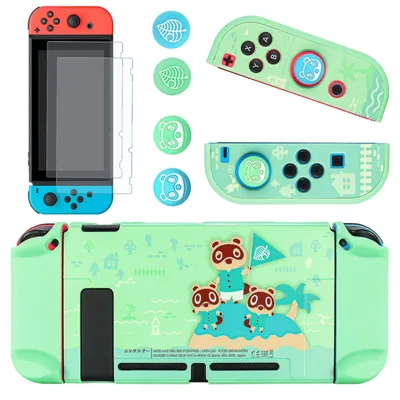 Zdjęcie produktu dla Solidchoice - Etui ochronne do Nintendo Switch z motywem Animal Crossing, z możliwością dokowania