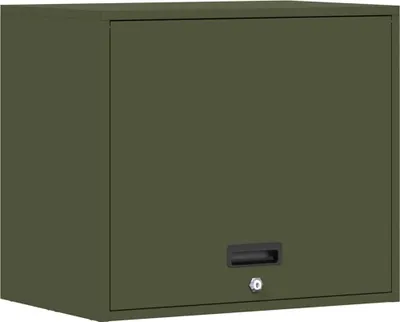 Productafbeelding van vidaXL Wandkast voor de garage met deur met gasdrukveer, olijgroen