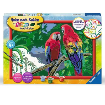 Zdjęcie produktu dla Ravensburger 23770, Dołączone farby, Chłopak, dziewczyna, Zestaw do kolorowania według numerów