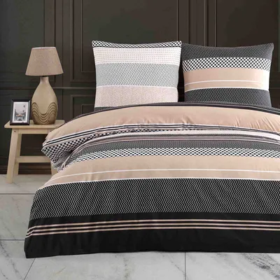 Produktbild von Buymax Bettwäsche 100% Baumwolle Renforce 200x220 cm und 2x 80x80 cm mit Reißverschluss, Pflegeleicht, Bügelleicht