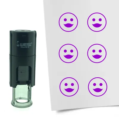 Produktbild von CombiCraft Selbstfärbender Stempel 'Duck Face' in der Farbe Lila, Ø10mm