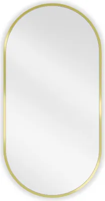 Immagine prodotto di Mexen Loft specchio da bagno ovale 80 x 40 cm, cornice dorata - 9851-080-040-000-50