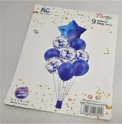Immagine prodotto di Set per feste con palloncini decorativi, 9 pezzi, colori a caso