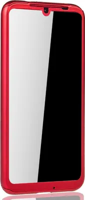 Produktbild von Handyhülle Schutzhülle für Xiaomi Redmi Note 7 / Redmi Note 7 Pro Full Case Cover Displayschutz 360 Rot