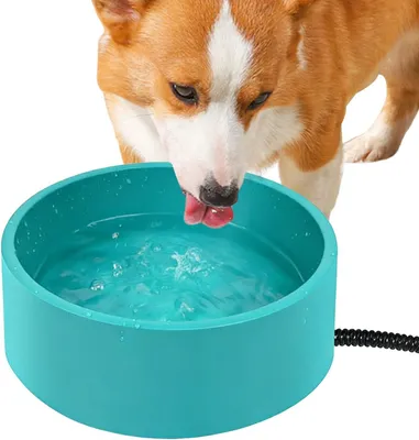 Produktbild von Beheizbarer Hundenapf, Wiederaufladbarer Wassernapf mit konstanter Temperatur, Intelligente Thermonäpfe für Haustiere, Für Vögel, Hühner und Wildtiere