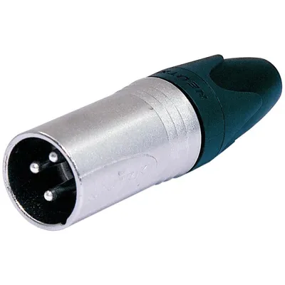 Obrázok produktu pre Neutrik NTR-NC3MXX, XLR, Čierna, Strieborná, Samec, Priamy, IP40, 2,5 mm²