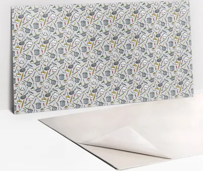 Produktbild von Dekorative PVC Wandpaneele - Küchenpaneele Rückwand hart Innenwand - 100 x 50 - Küchenapparat