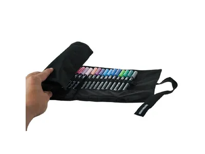 Zdjęcie produktu dla Etui Koh-I-Noor DJTB-24 Miękki piórnik materiałowy czarny