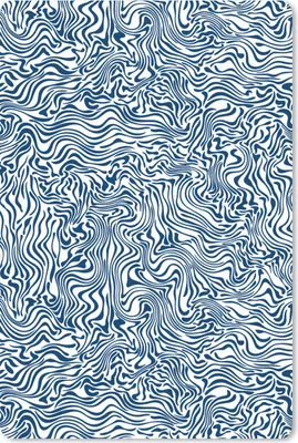 Produktbild von MuchoWow® Mauspad Mousepad Muster - Abstrakt - Blau 18x27 cm - Mousepads - Maus Mat - Pad - Mausunterlage