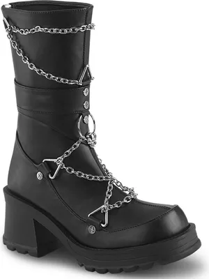 Produktbild von BRATTY-120 Damen Boots von DemoniaCult, Schwarz EU 39, US 9
