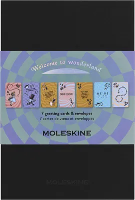 Produktbild von Moleskine Alice im Wunderland Postkarten (7 Stück)