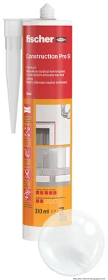 Produktbild von fischer Bausilicon Construction Pro SI (DBSA), transparent, 310 ml