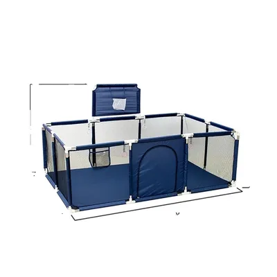 Immagine prodotto di Box per bambini di grandi dimensioni, design a cartoni animati, blu senza porta da calcio