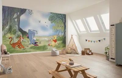 Produktbild von Komar Vlies Fototapete - Disney Winnie the Pooh Friendly Day - Größe 500 x 250 cm