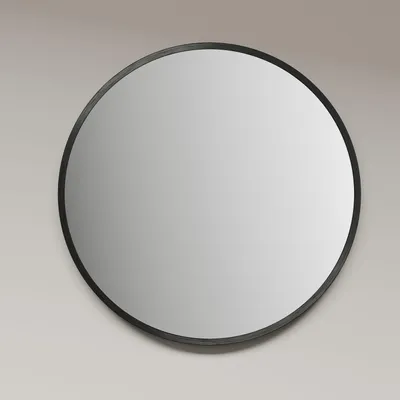 Produktbild von Wandspiegel 25 cm, rund, matt schwarz, Aluminiumrahmen