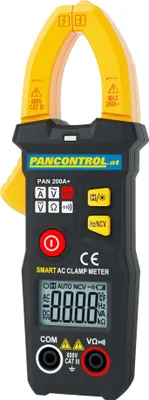 Immagine prodotto di Pinza amperometrica digitale PAN 200A+ AC con selezione automatica delle funzioni