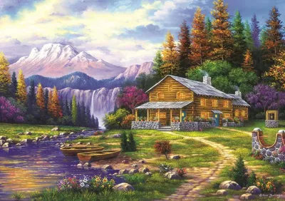 Obrázok produktu pre ART PUZZLE Puzzle Západ slnka v horách 1000 dielikov
