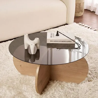 Produktbild von Cugnoli - Couchtisch, 75x75x35h cm, Eiche Braun, Rund