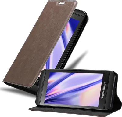 Produktbild von Cadorabo Hülle für Blackberry Z10 Schutz Hülle in Braun Handyhülle Etui Case Cover Magnetverschluss