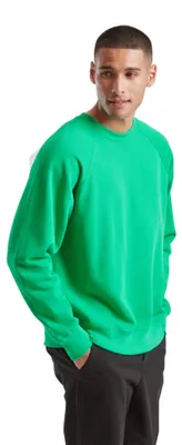 Productafbeelding van Sweatshirt Fruit Of The Loom Klassieke Raglan Volwassen Verde Kelly