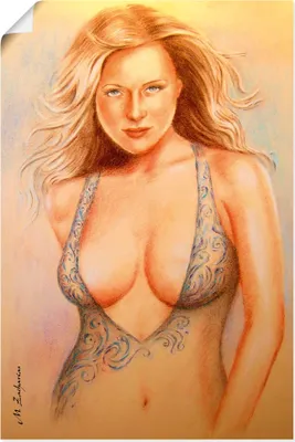 Produktbild von ARTland Poster Sexy in Dessous Größe: 20x30 cm