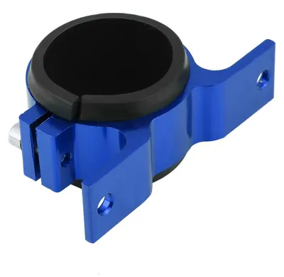Obrázek produktu pro Hliníková slitina 50 mm Montážní držák palivového čerpadla automobilu Jednoduchá svorka filtru Modrá