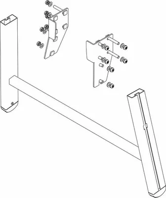 Produktbild von MUNK Stützteil Podesttreppe inkl. Montagesatz 2 Stufen