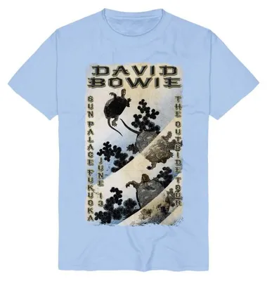 Produktbild von David Bowie T-Shirt Herren Fukuoka 1996 blau Band-Merch, Bands 100% Baumwolle XL