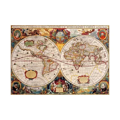 Obrázok produktu pre Bluebird Puzzle Antique World Map - 1000 dielikov