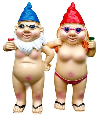Image de Nains de jardin pour l'extérieur, 2 figurines amusantes pour décorer le balcon et le salon, idéales comme cadeau
