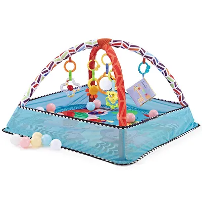 Imagen del producto de Tienda de juegos para bebés de alta calidad, con diseño de animales marinos. Ideal para gatear, jugar y aprender. Color: azul