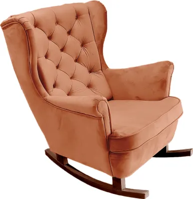 Produktbild von DomoHome Relaxsessel Armlehnensessel Armlehnen Fernsehsessel Loungesessel Polstersessel Couchsessel Armsessel Chair Wohnzimmersessel Ohrensessel | 102x81x95cm | Orange_29823