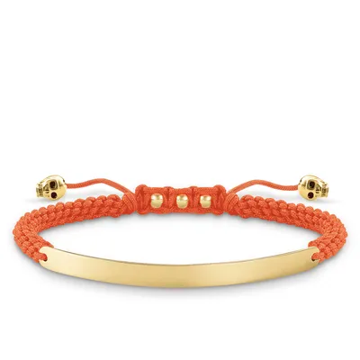 Produktbild von Thomas Sabo Damen Armband 925 Silber Orange/Gold LBA0050-848-8-L19v