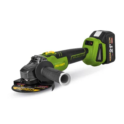 Produktbild von Procraft PWA216 Akku-Winkelschleifer 125mm 21V 2x4Ah