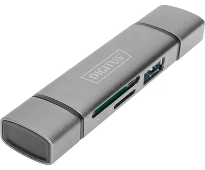Image de DIGITUS DA-70886 - Lecteur de cartes (SD, microSD) - USB 3.0/USB-C
