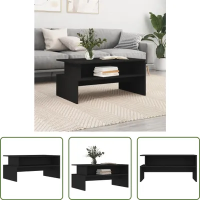 Produktbild von The Living Store Couchtisch Schwarz 90x55x42,5 cm Holzwerkstoff