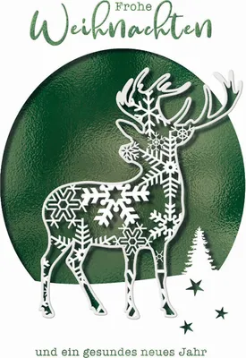 Produktbild von CACTUS Weihnachtskarte "Glocke" Lasercut