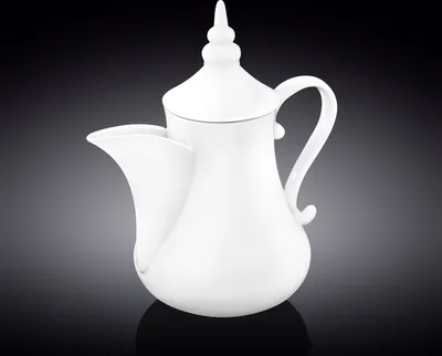 Zdjęcie produktu dla Wilmax – arabski dzbanek do kawy 1000 ml, biała porcelana WL-994040/A