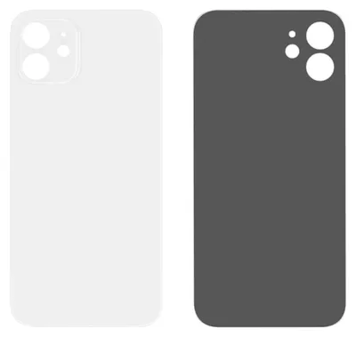 Produktbild von Rückseitiges Gehäuse (Backcover) Ersatzteil für das Apple iPhone 12 in Weiß