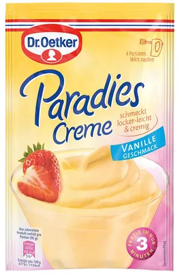 Produktbild von Oetker Paradies-Creme Vanille 0,06 Kg
