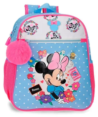 Zdjęcie produktu dla Plecak Disney Minnie Mouse z motywem kwiatów, regulowany, 33 cm