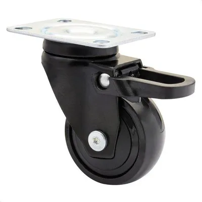 Image de WAGNER Design 3C - Roulette pivotante souple avec frein - Diamètre Ø 50 mm, noir, roulement à billes, capacité de charge 50 kg - 01235201