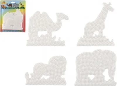 Zdjęcie produktu dla Hama 4582 Hama pegboards "Słoń, żyrafa, lew, wielbłąd"
