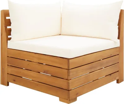 Produktbild von vidaXL 2-tlg. Garten-Lounge-Set mit Kissen Massivholz Akazie
