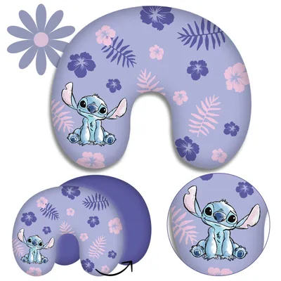 Produktbild von Disney Lilo und Stitch Reisekissen Nackenhörnchen 28x33 cm  Einheitsgröße