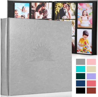 Produktbild von Fotoalbum 10 x 15 cm, 600 Fotos, Kunstleder, für Familie
