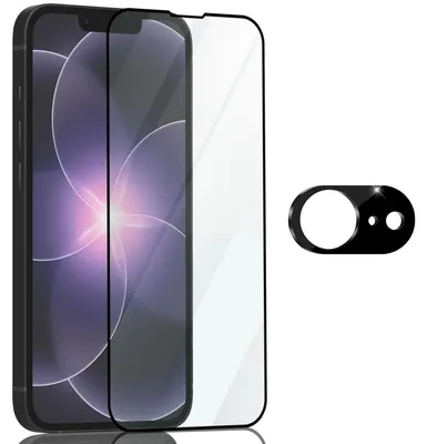 Produktbild von 1-Pack iPhone 17E Displayschutzfolie & 1-Pack Kameraschutz - Gehärtetes Glas 9H - Super Qualität 3D