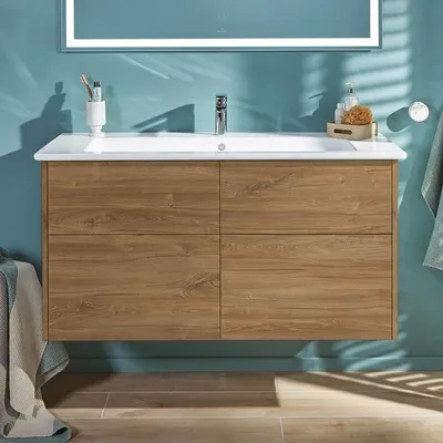 Productafbeelding van Villeroy & Boch Finero wastafelonderkast, 120 cm, met wastafel en 4 lades
